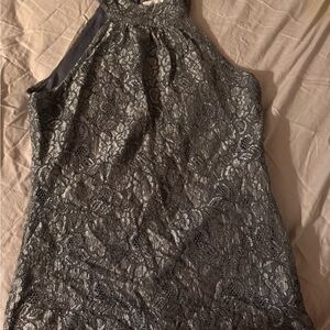 Ricki's Silver Lace Top